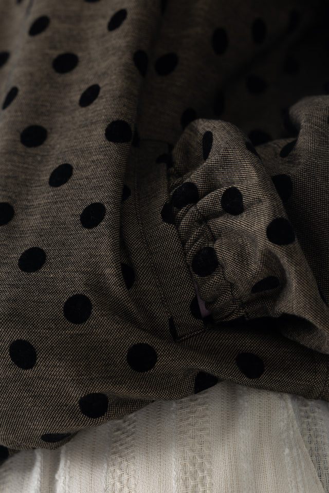 Ash Grey Dotted Quarter-Zip