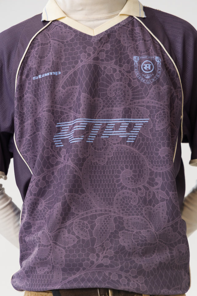 Lace Jersey In Purple