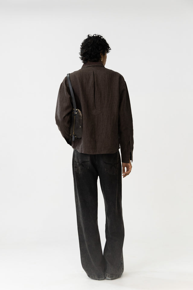 Kurta Shirt in Brown