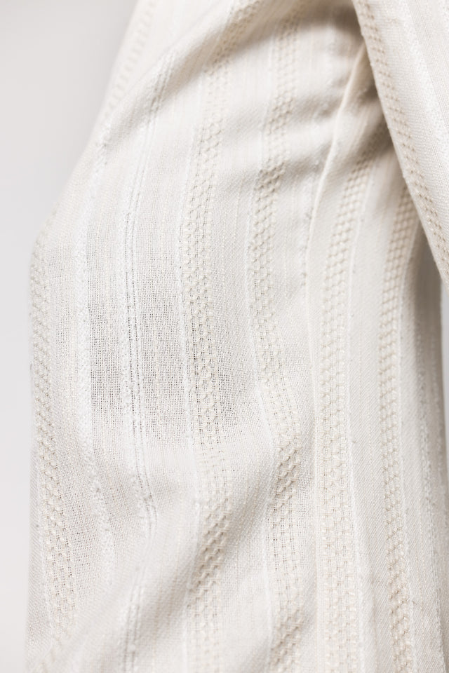 Textured Pants in Ecru