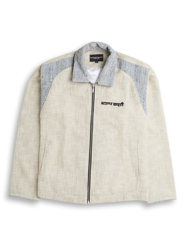 2 of 2 Jute Linen Jacket in Sand Yellow