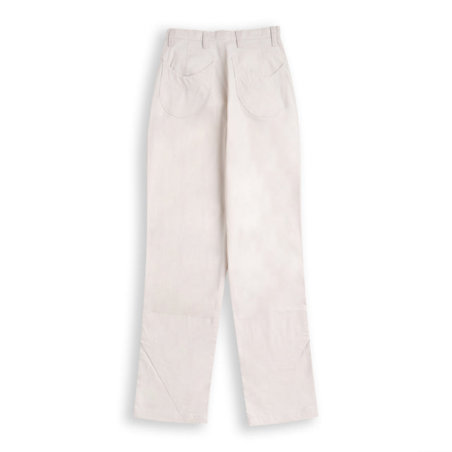 Pantalon coupe cheville en beige