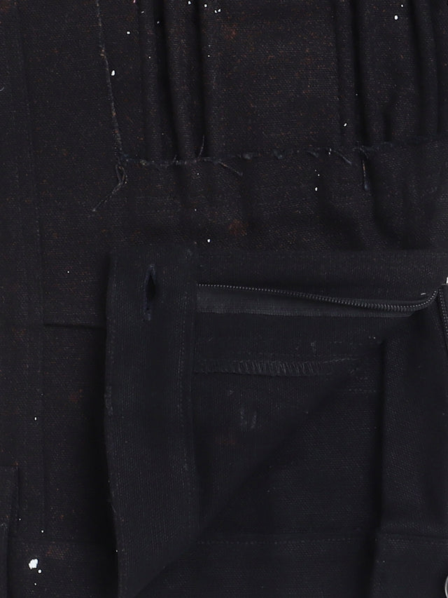 Handpainted Black Overset Cargos