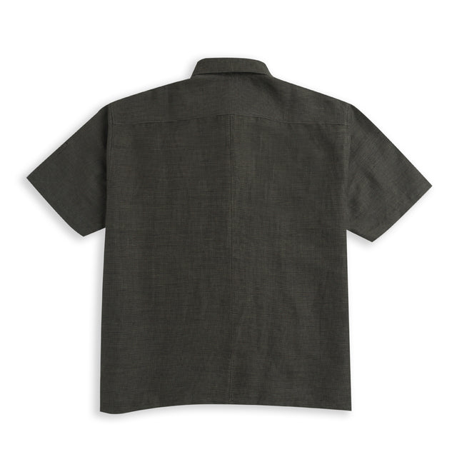 Textured Half-Sleeve Shirt in Green